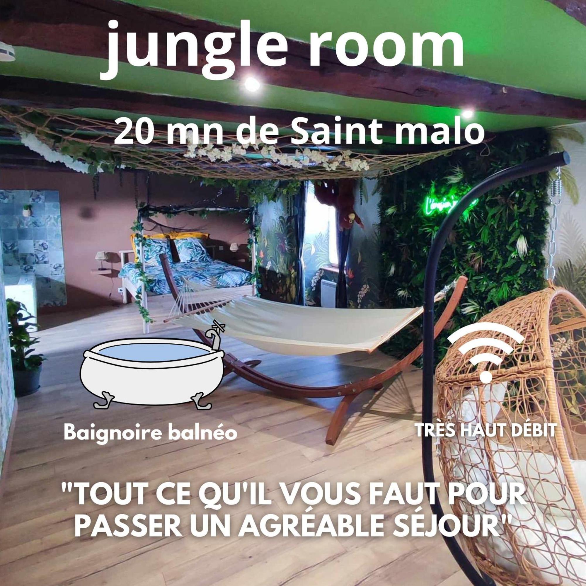 Апартаменты L'Evasion Jungle Saint-Pierre-de-Plesguen Экстерьер фото